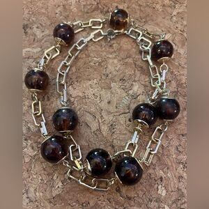 Gold and Amber Talbots Necklace